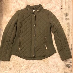 Olive green spring coat
